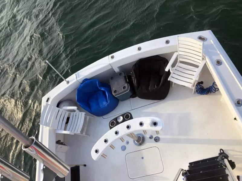 Cockpit Viewed From Flybridge