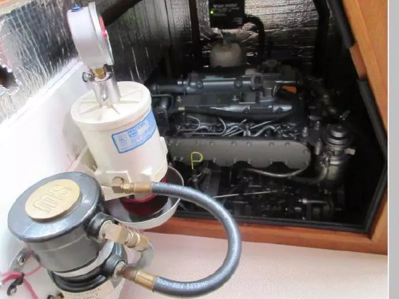 Engine access at Galley panel