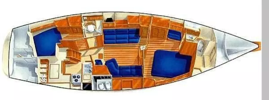 Island Packet 420 Interior Layout