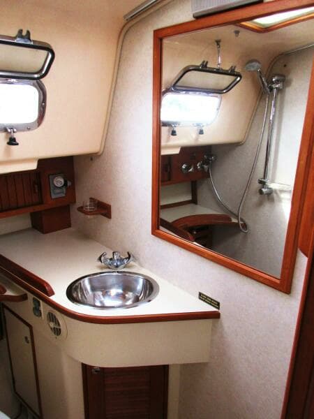 Aft Head 4 (shower view in mirror)