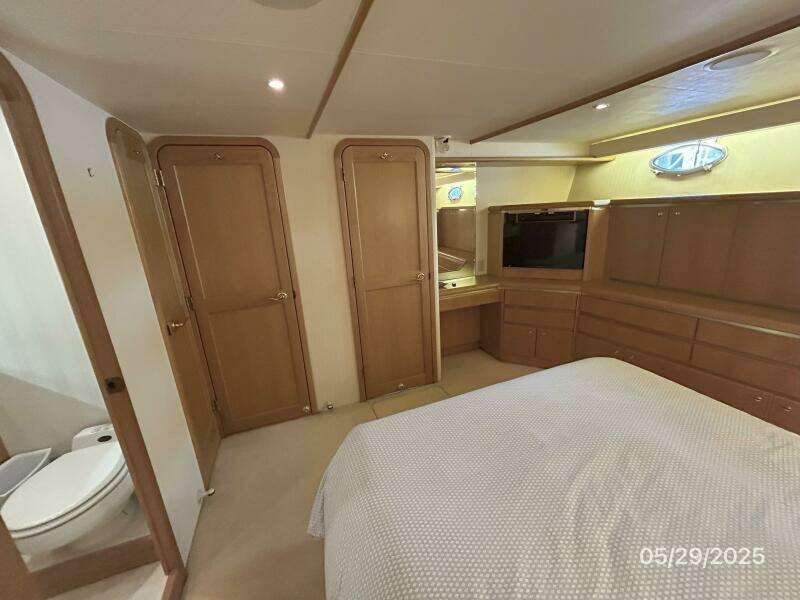 58' West Bay master stateroom forward