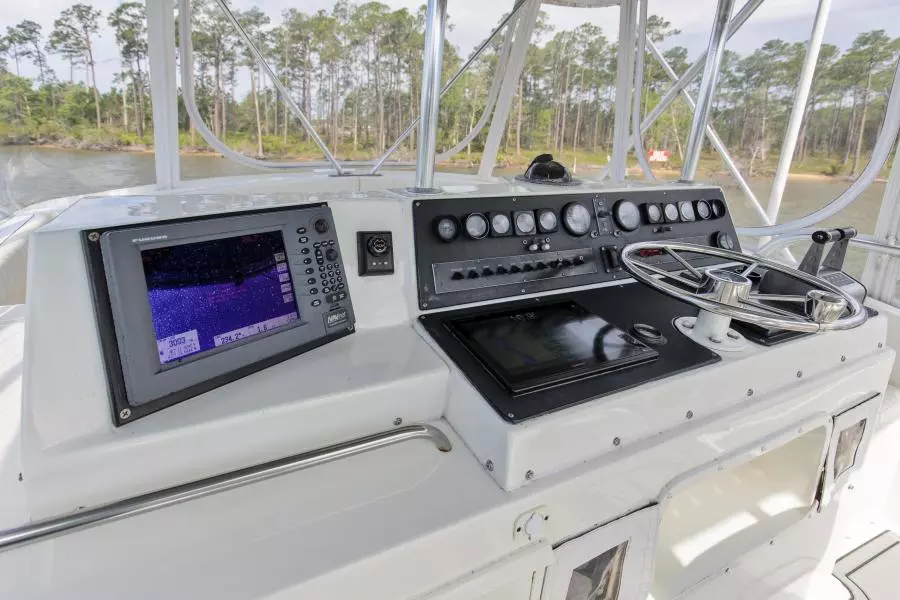 1981 Bertram 42 Convertible Balls To The Wall Helm