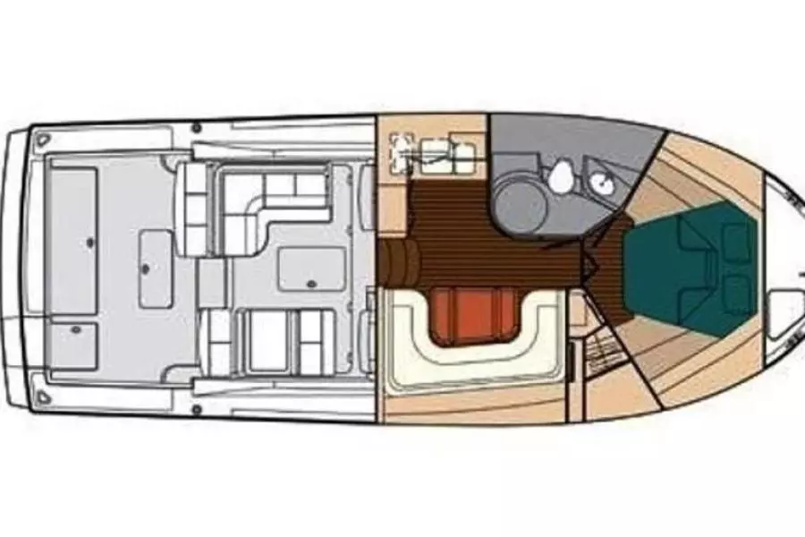 Tiara 3800 Open - Plan A