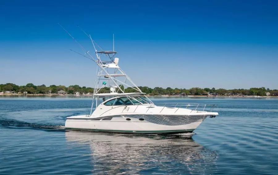 2003 Tiara Yachts 4200 Open  Kingfisher Stbd Profile 2