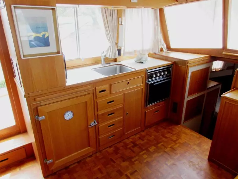 Galley, port forward