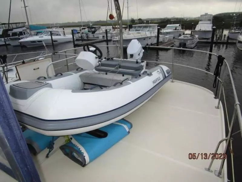 36' Kadey-Krogen tender deck aft