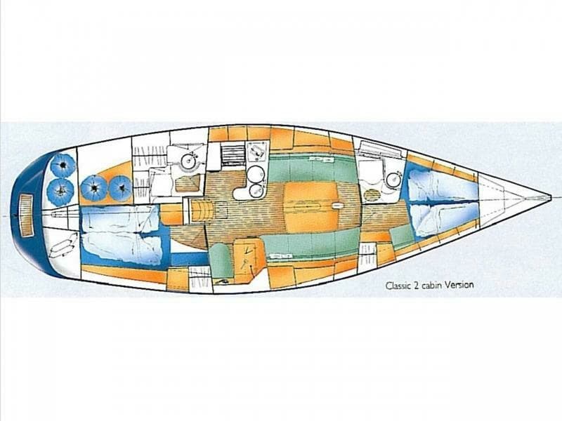X-412 Classic (2) Cabin Layout