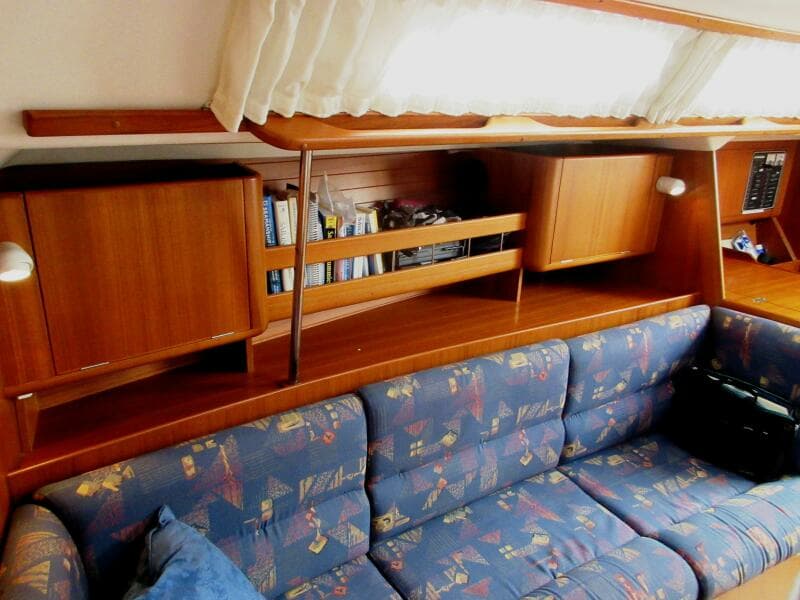 Salon aft to Nav Station starboard side