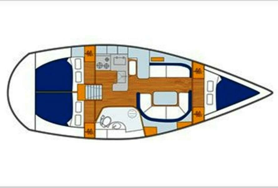 Beneteau Oceanis 361 (3) Cabin Layout