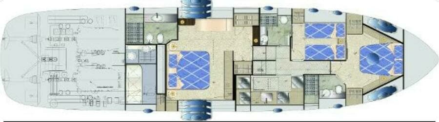 Manufacturer Pershing 70 Lower Deck