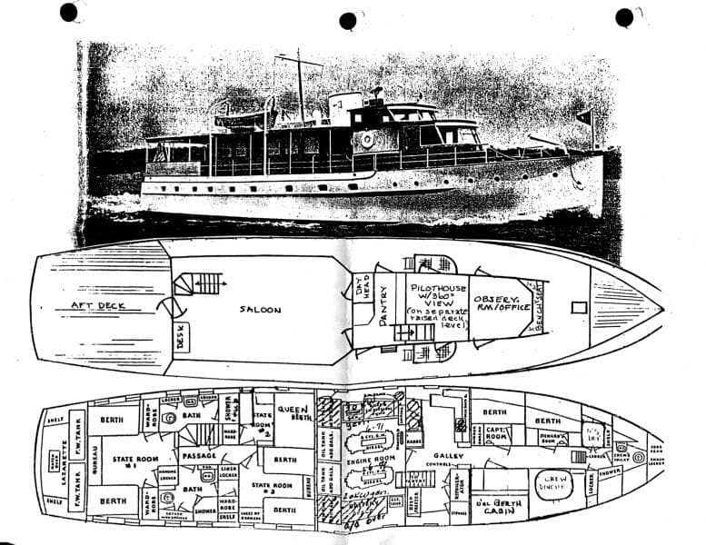 1947 Trumpy Raised Pilot House