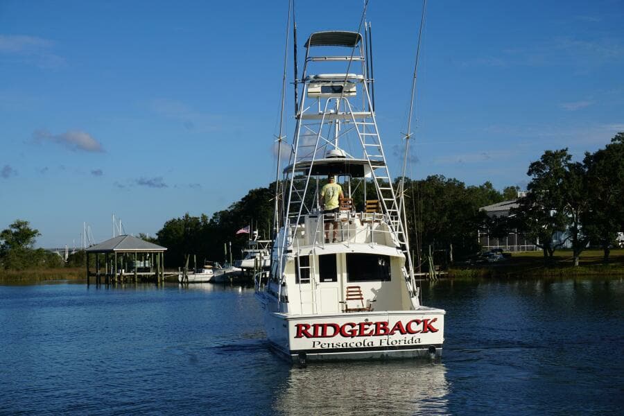 1987 37 Bertram 37 Convertible RIDGEBACK Transom (8)