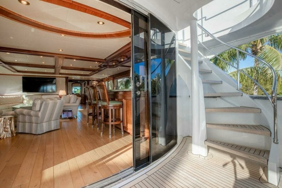 Bridge Aft Deck and Fly Bridge Stairs
