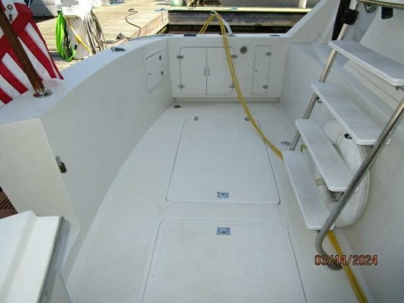 48' Camargue cockpit port