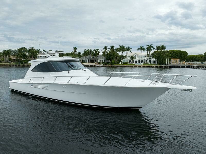 Viking 54 - TROUBLE FREE - Starboard Bow Profile