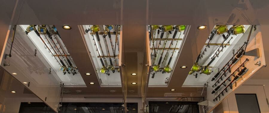 2019 115 Nordlund Expedition Yachtfisher 'Cazador' - Rod Storage