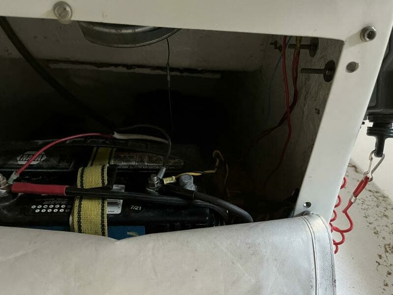 Helm storage console below