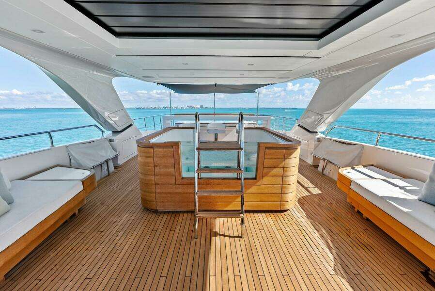 Sun Deck Jacuzzi with Sunroof above