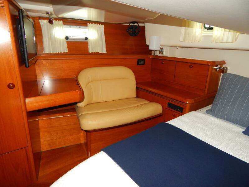 Master stateroom aft to starboard