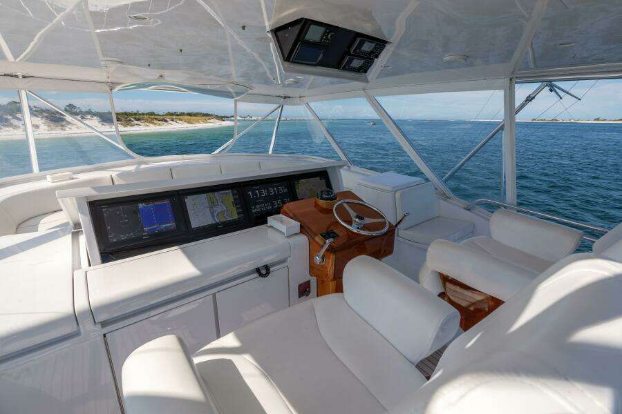 2005 Hatteras 68 Convertible- Helm 3