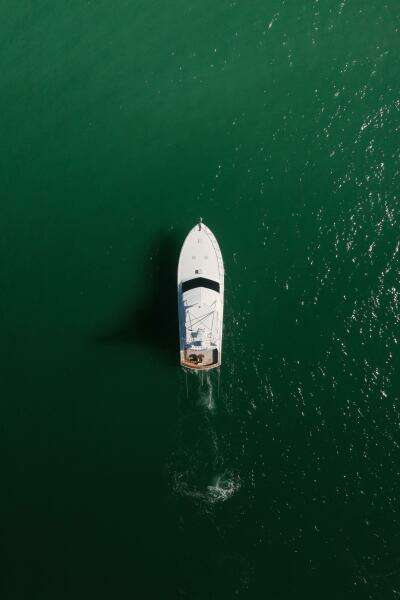 2005 Hatteras 68 Convertible- Birds Eye View