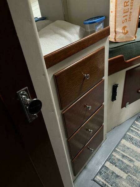 Forward stateroom drawers