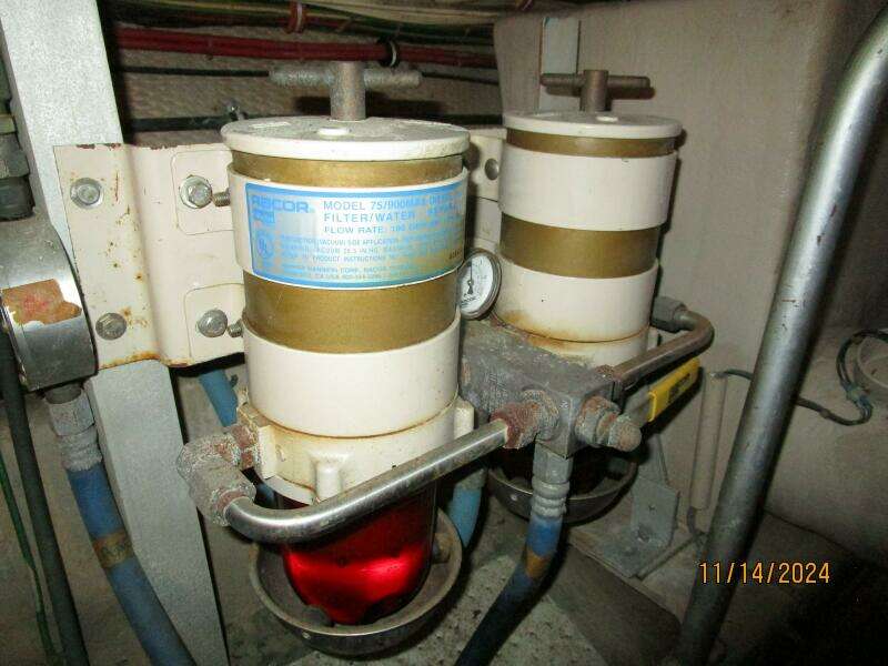 44' Viking starboard Racor fuel filters