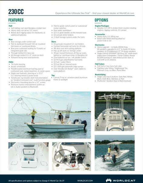2019 World Cat 230 CC
