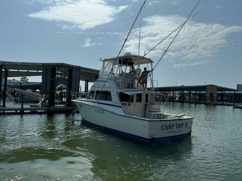 1983 Bertram 385 Convertible- Cast Off II- Transom