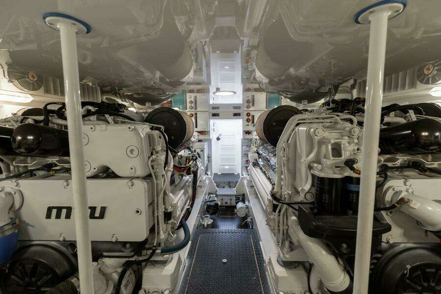 2018 Viking 62 Convertible- Da'Grits-Engine Room