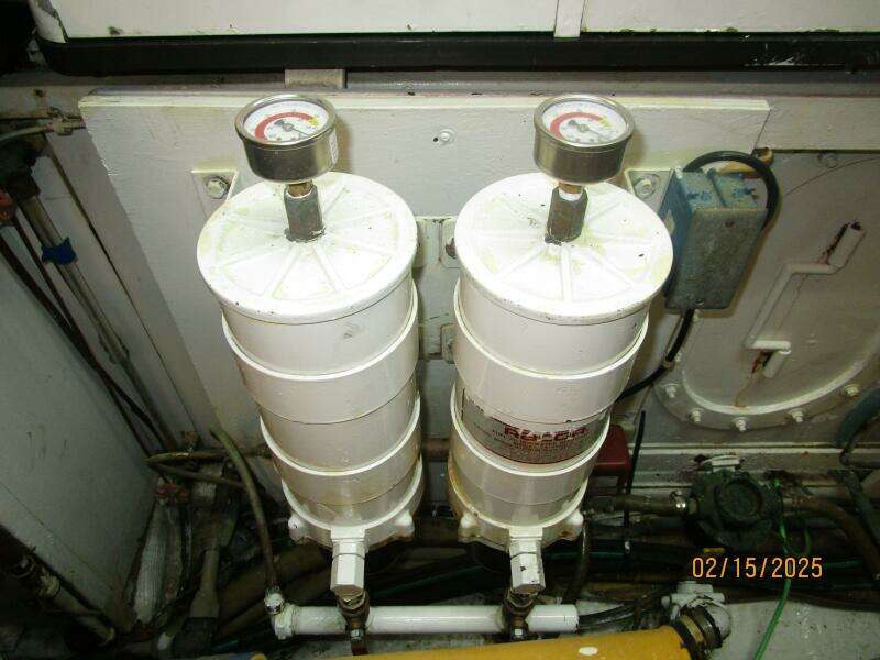 57' DeFever starboard Racor fuel filters