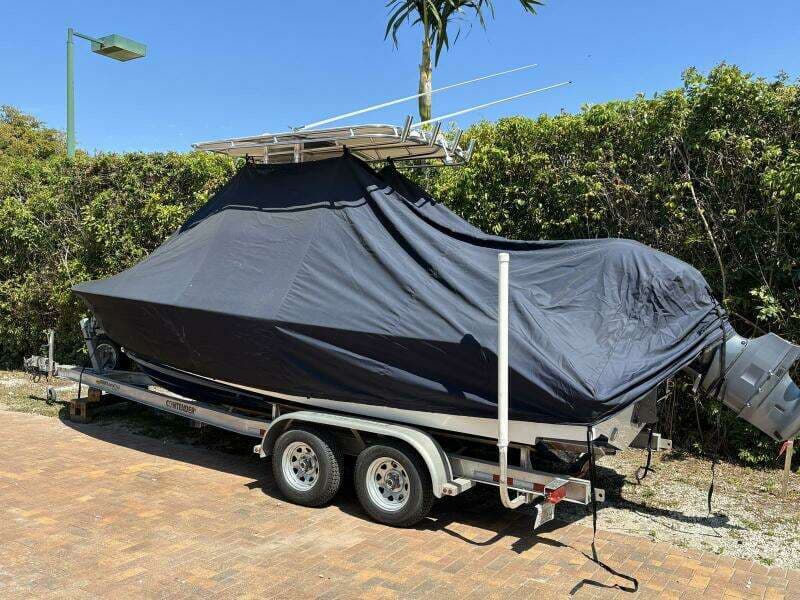 View of Boat Covered from Aft