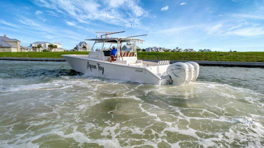 2023 Jupiter 43 Center Console "Aqua Toy"