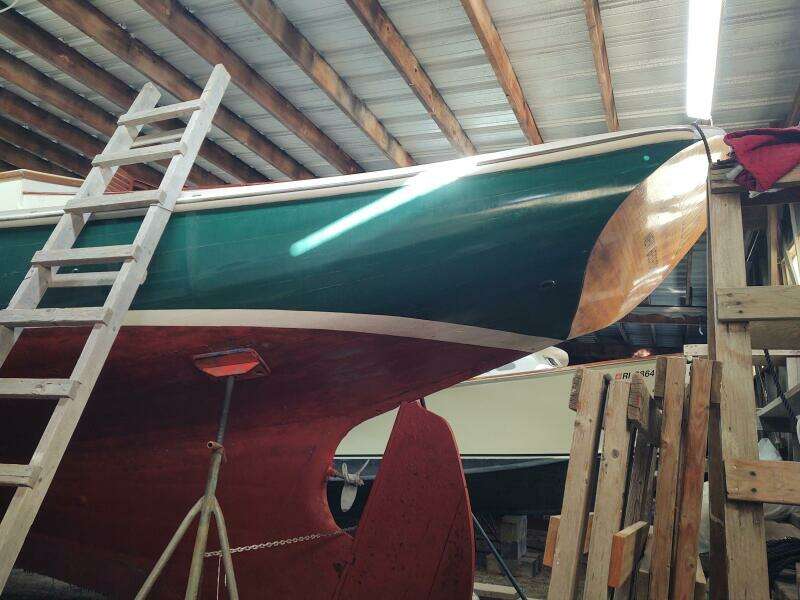 Amicitia rudder, propeller, and aft port quarter 