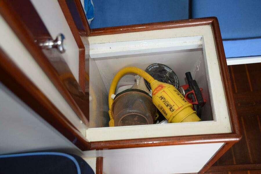 Storage Cabinet Separates Berth Area