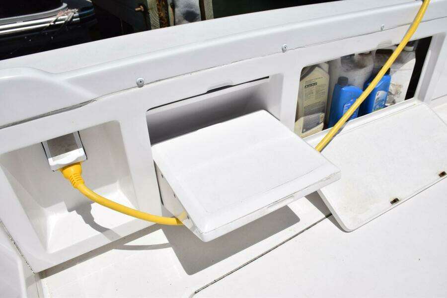 Starboard Side Fold Down Cockpit Step, 30amp Shore Power