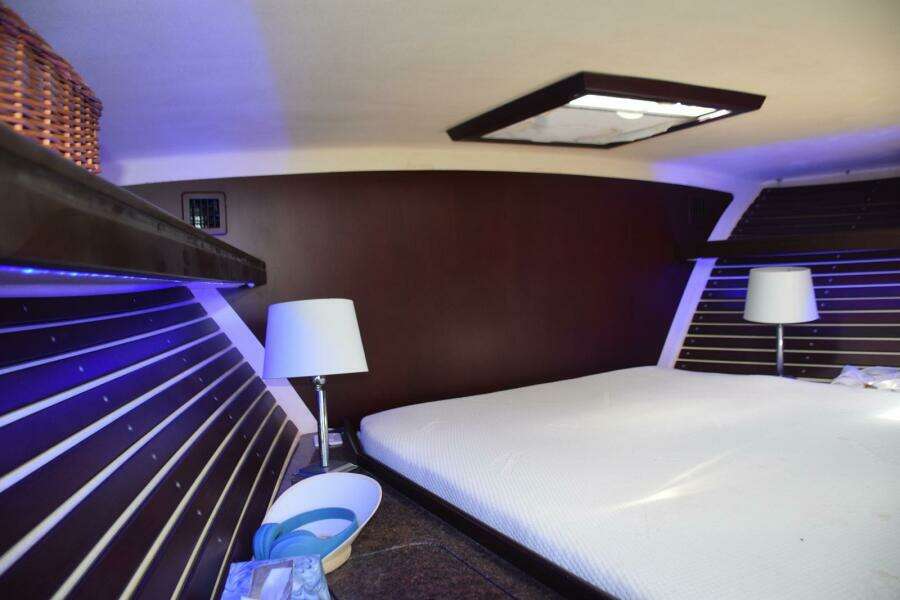 Wood Hull Lining by Berth  