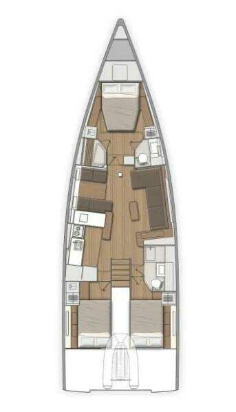 2020 Beneteau First 53 interior diagram