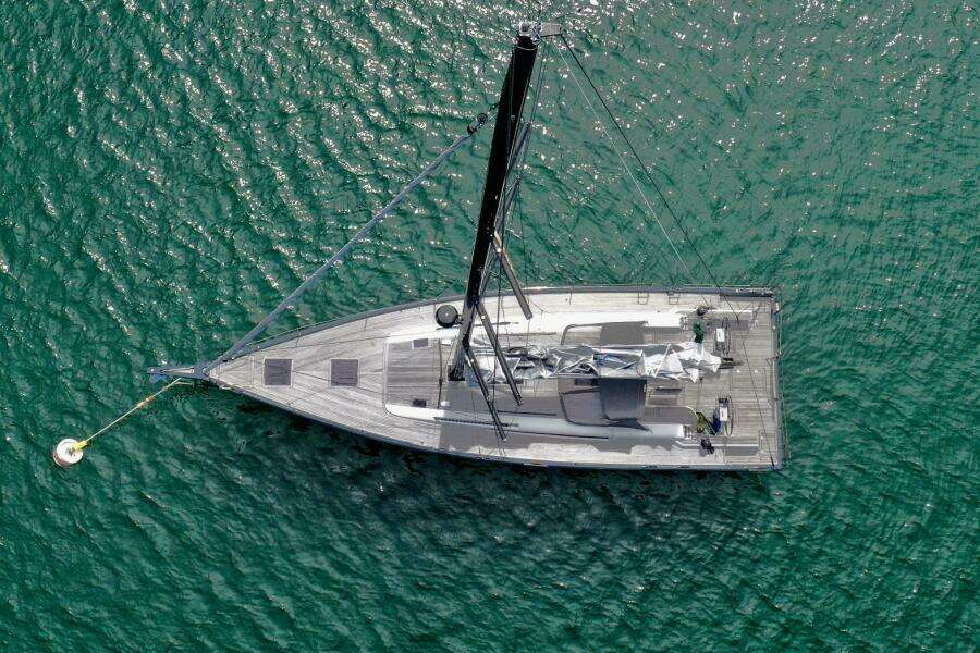 2020 Beneteau First 53 drone from above