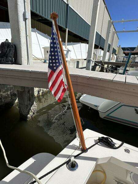 Bete Fleming Teak Ensign Staff