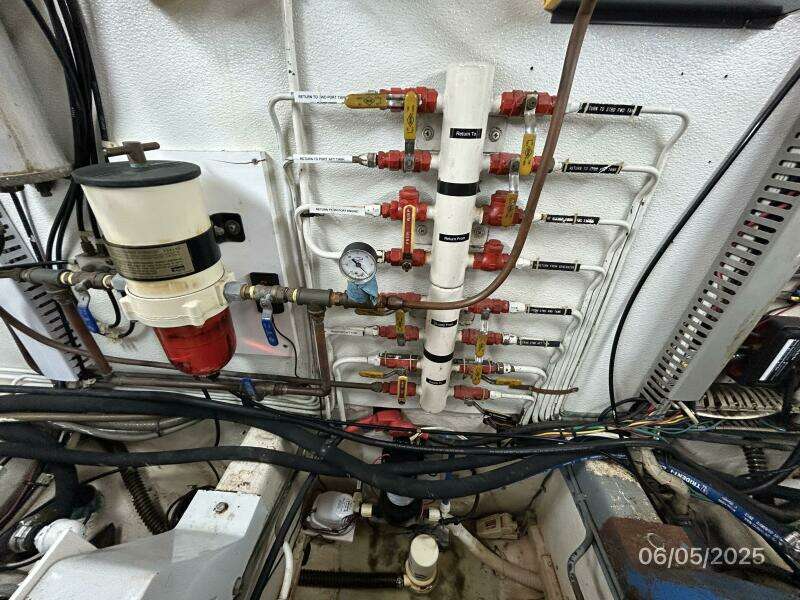 49' DeFever fuel manifold-polishing