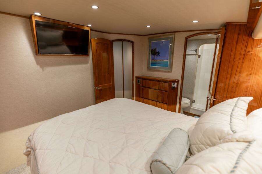 2015 Viking 62 Convertible- Gas Money- Master Stateroom