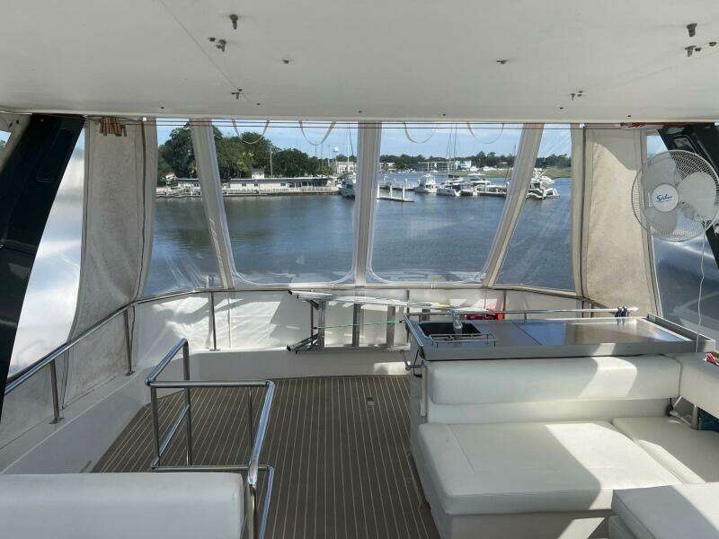 2018 Leopard Power Cat Flybridge facing aft