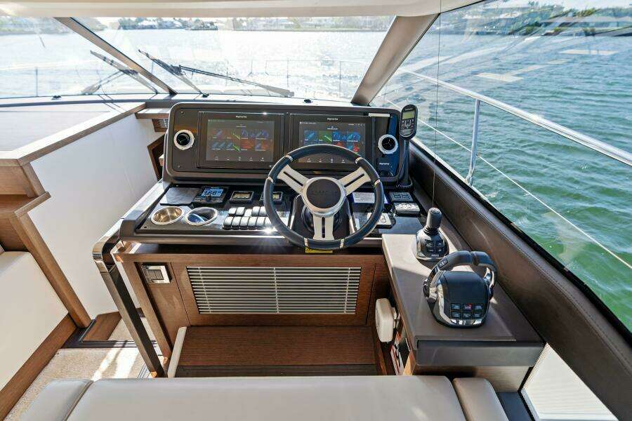 2020 52 Prestige Flybridge - Vacay - Helm Controls