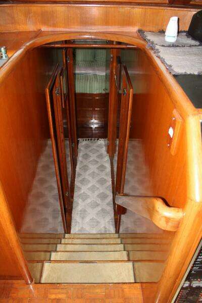50 ft Ocean Alexander - Companionway Looking Forward