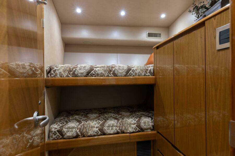 Upper and Lower Guest Stateroom Bunks