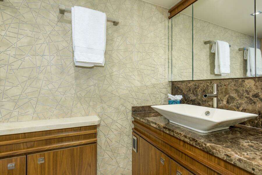 2016 92 Viking Enclosed Bridge Touche Master Stateroom Head (1)