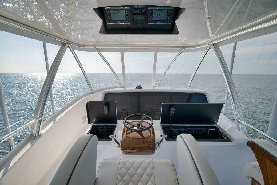 2025 Viking 90 Convertible- NIKKI BELLA- Flybridge Helm