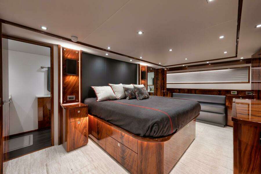2025 Viking 90 Convertible- NIKKI BELLA- Master Stateroom