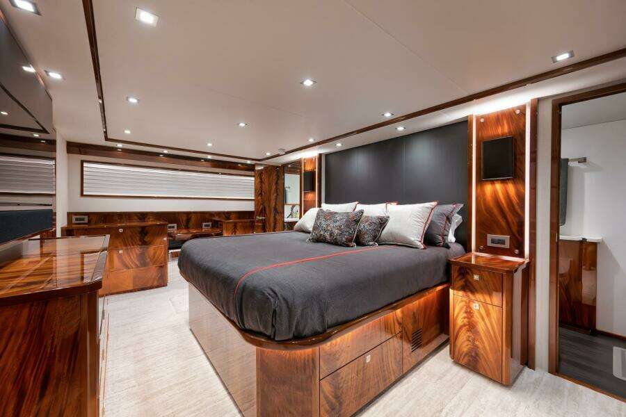 2025 Viking 90 Convertible- NIKKI BELLA- Master Stateroom